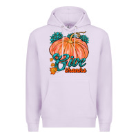 Lilac Give Thanks Premium Hoodie - FaDigitalArtStudio