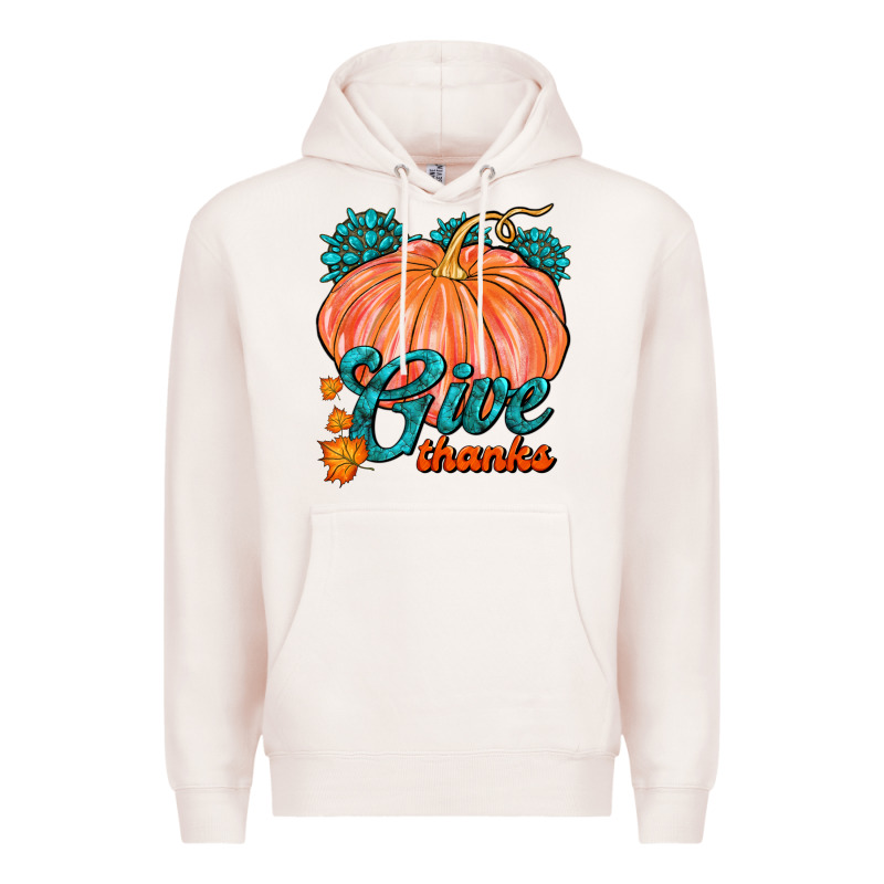 Give Thanks Premium Hoodie by FaDigitalArtStudio | Teevron