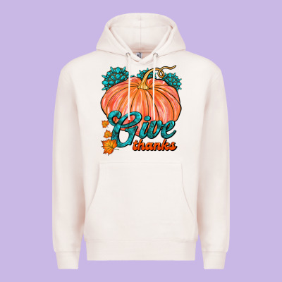 Give Thanks Premium Hoodie Designed By Fadigitalartstudio