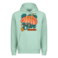 Seafoam Give Thanks Premium Hoodie - FaDigitalArtStudio