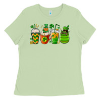 Matcha st. patricks day coffee cups Ladies Tee - MaliasSmallBusiness