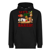 Black let's get baked Heavyweight Hoodie - FaDigitalArtStudio
