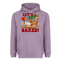 Lavender let's get baked Heavyweight Hoodie - FaDigitalArtStudio
