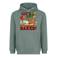 Sage let's get baked Heavyweight Hoodie - FaDigitalArtStudio