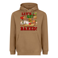 Toasted Coconut let's get baked Heavyweight Hoodie - FaDigitalArtStudio