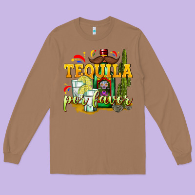 Tequila Por Favor Long Sleeve Tee Designed By Texasbilliewilder