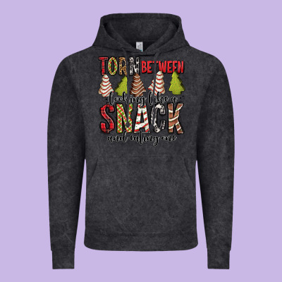 Torn Between Looking Like A Snack And Eating One Christmas Cake Vintage Hoodie Designed By Jasminsmagicworld