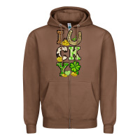 Chestnut St. Patrick's Western lucky Zipper Hoodie - OliviaCreatesArt