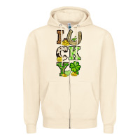Sandshell St. Patrick's Western lucky Zipper Hoodie - OliviaCreatesArt