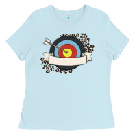 Baby Blue custom name archery Ladies Tee - MaliasSmallBusiness
