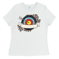 White custom name archery Ladies Tee - MaliasSmallBusiness