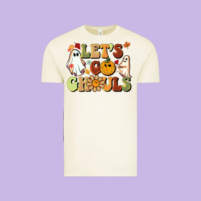 Halloween Lets Go Ghouls Vintage Tee Designed By Barkaloodesign