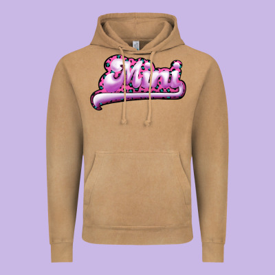 Mini Leopard Vintage Hoodie Designed By Ranaportraitstore