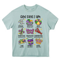 Arona god says i am mardi gras Heavy Core Tee - MaliasSmallBusiness