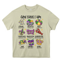 Mossy god says i am mardi gras Heavy Core Tee - MaliasSmallBusiness