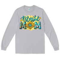 Moon Dust Blessed Mom with Sunflowers Long Sleeve Tee - texasbilliewilder