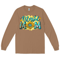 Toasted Coconut Blessed Mom with Sunflowers Long Sleeve Tee - texasbilliewilder