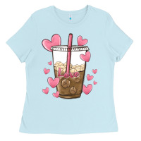 Baby Blue valentine coffee lover Ladies Tee - MaliasSmallBusiness