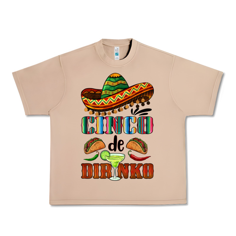 Cinco De Dirinko Sombrero Urban Heavy Tee by BarkalooDesign | Teevron