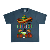 Midnight Navy cinco de dirinko sombrero Urban Heavy Tee - BarkalooDesign
