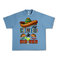 Pebble Blue cinco de dirinko sombrero Urban Heavy Tee - BarkalooDesign