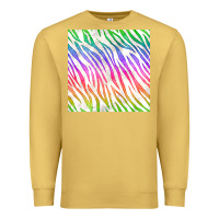 Antique Gold watercolor rainbow zebra seamless pattern Premium Sweatshirt - BundleAndBundleShop