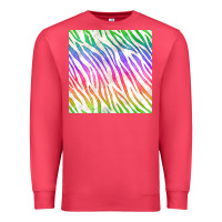 Cardinal watercolor rainbow zebra seamless pattern Premium Sweatshirt - BundleAndBundleShop