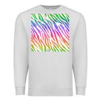 Dove Grey watercolor rainbow zebra seamless pattern Premium Sweatshirt - BundleAndBundleShop