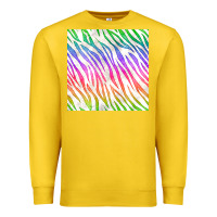 Lemon watercolor rainbow zebra seamless pattern Premium Sweatshirt - BundleAndBundleShop