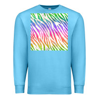 Ocean Blue watercolor rainbow zebra seamless pattern Premium Sweatshirt - BundleAndBundleShop