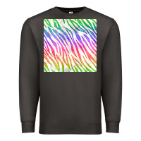 Smoke watercolor rainbow zebra seamless pattern Premium Sweatshirt - BundleAndBundleShop