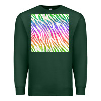 Sports Green watercolor rainbow zebra seamless pattern Premium Sweatshirt - BundleAndBundleShop