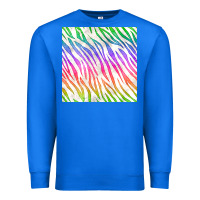 Watercolor Rainbow Zebra Seamless Pattern Premium Sweatshirt | Teevron