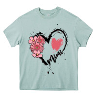 Arona mimi flower heart Heavy Core Tee - MaliasSmallBusiness