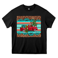 Black truck gemstone leopard Heavy Core Tee - AdoDesignShop