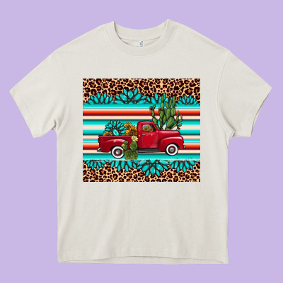 Truck Gemstone Leopard Heavy Core Tee Designed By Adodesignshop