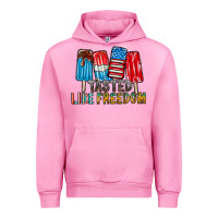 Fuchsia Pink tasted like freedom Urban Hoodie - RacoonDesign