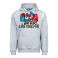 Heather Grey tasted like freedom Urban Hoodie - RacoonDesign