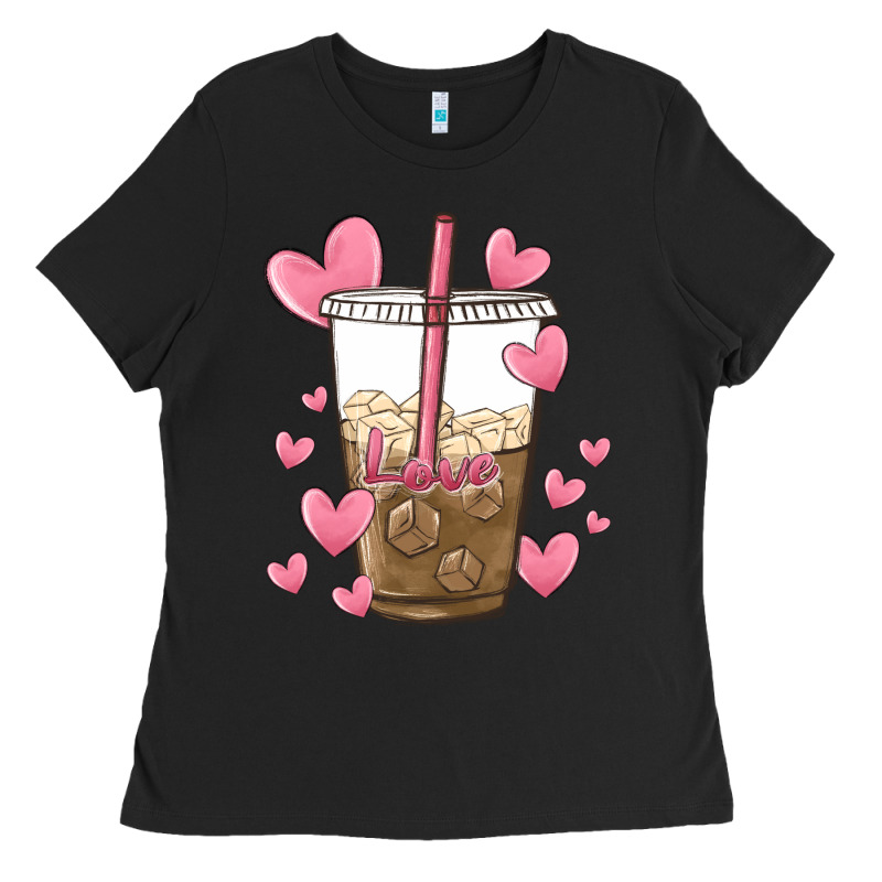 Valentine Coffee Lover Ladies Tee by MaliasSmallBusiness | Teevron