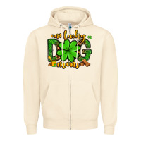 Sandshell One lucky dog mom St. Patrick's Zipper Hoodie - OliviaCreatesArt