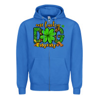 True Royal One lucky dog mom St. Patrick's Zipper Hoodie - OliviaCreatesArt