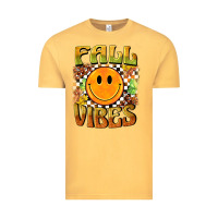Vintage Mustard fall vibes smiley face Vintage Tee - BarkalooDesign