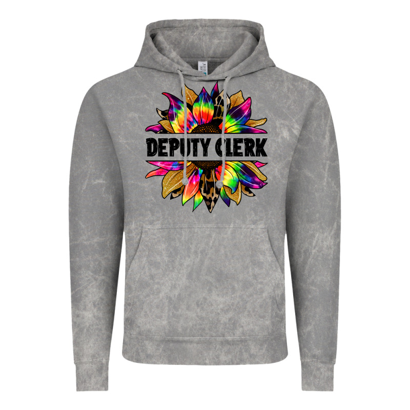 Deputy Clerk Tie Dye Sunflower Vintage Hoodie by Jasminsmagicworld | Teevron
