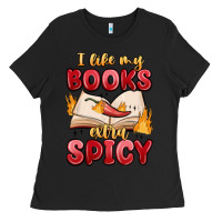 I Like My Books Extra Spicy Ladies Tee | Teevron