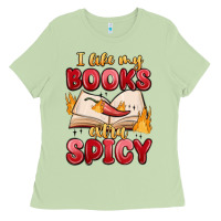 Matcha i like my books extra spicy Ladies Tee - MaliasSmallBusiness