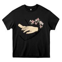 Black personalized grandma Heavy Core Tee - MaliasSmallBusiness