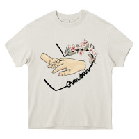 Cream personalized grandma Heavy Core Tee - MaliasSmallBusiness