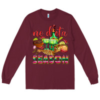Burgundy No Dieta Season Long Sleeve Tee - texasbilliewilder