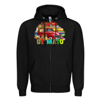 Black Cinco de mayo truck Zipper Hoodie - FaDigitalArtStudio
