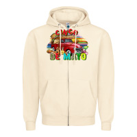 Sandshell Cinco de mayo truck Zipper Hoodie - FaDigitalArtStudio